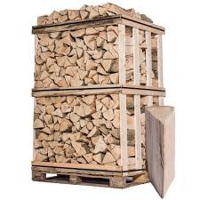 Legna da ardere essiccata in forno – Quercia e Faggio – Tronchetti 33 cm, pallet 2,5 steri (1,75 m³)