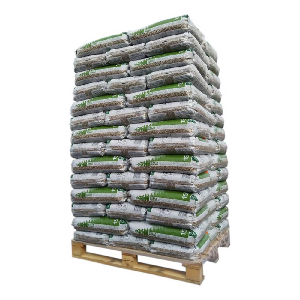 Pellet Green Forest – Bancale da 70 sacchi da 15 kg