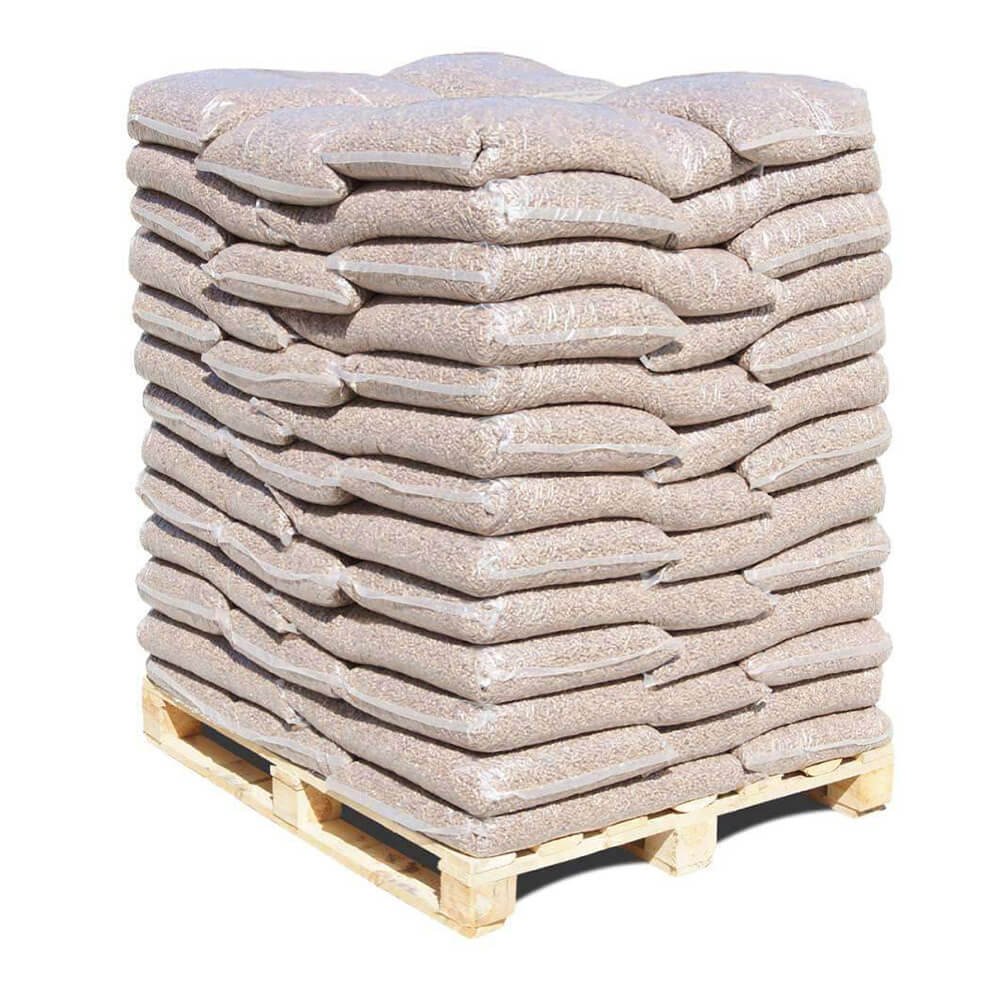 Pellet di legno DIN Plus – Bancale da 75 sacchi da 10 kg