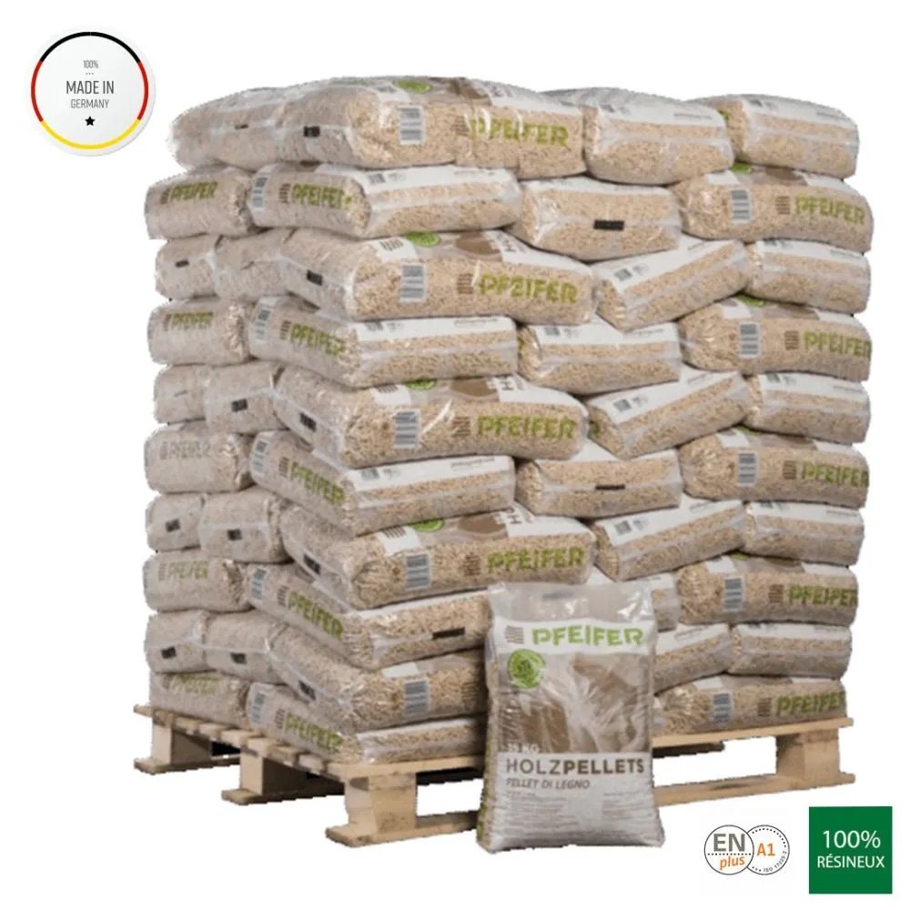 Pellet Pfeifer – Pallet contenente 70 sacchi da 15 kg ciascuno (1050 kg)